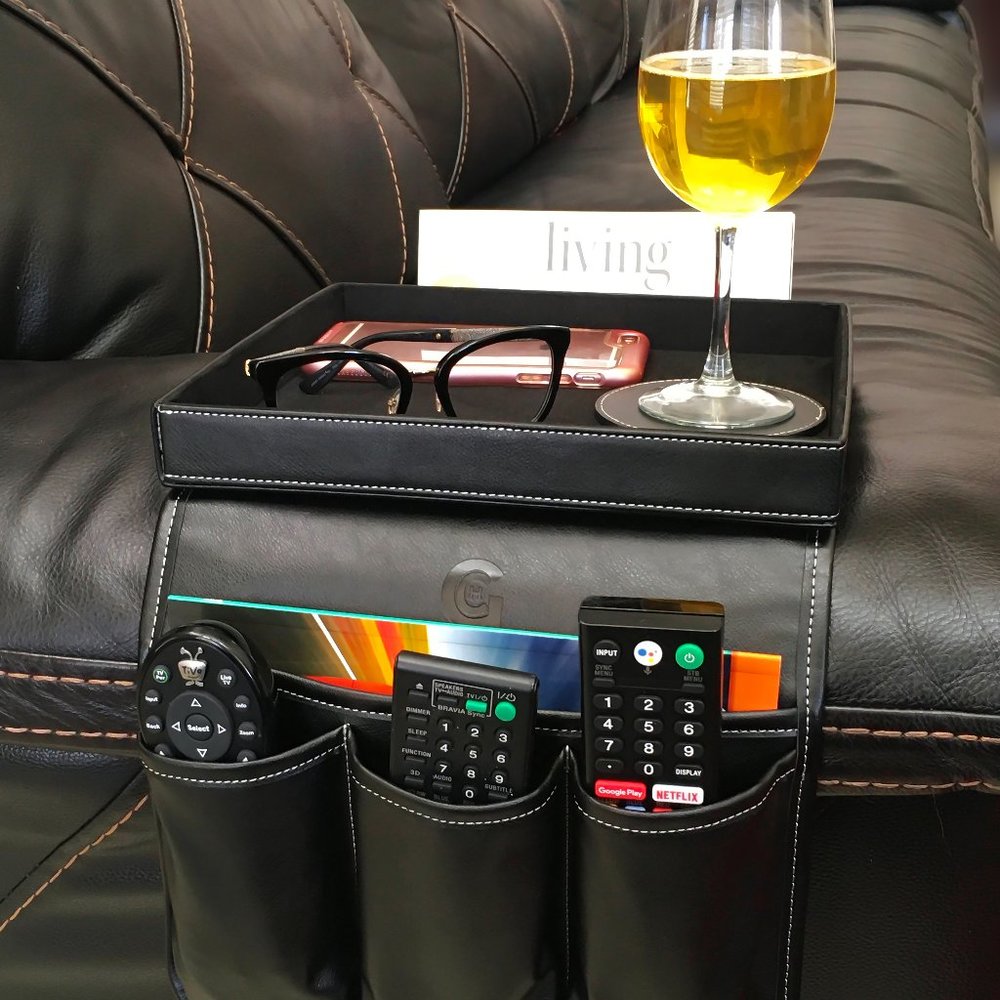 Sofa Armrest Organizer, Remote control holder